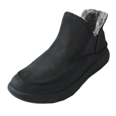 一脚蹬纯羊毛厚实防滑男士雪地靴