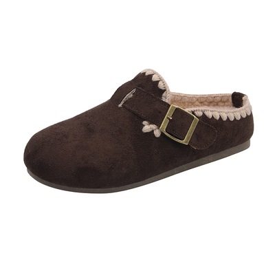 包头拖鞋女冬季高级感博肯鞋毛绒