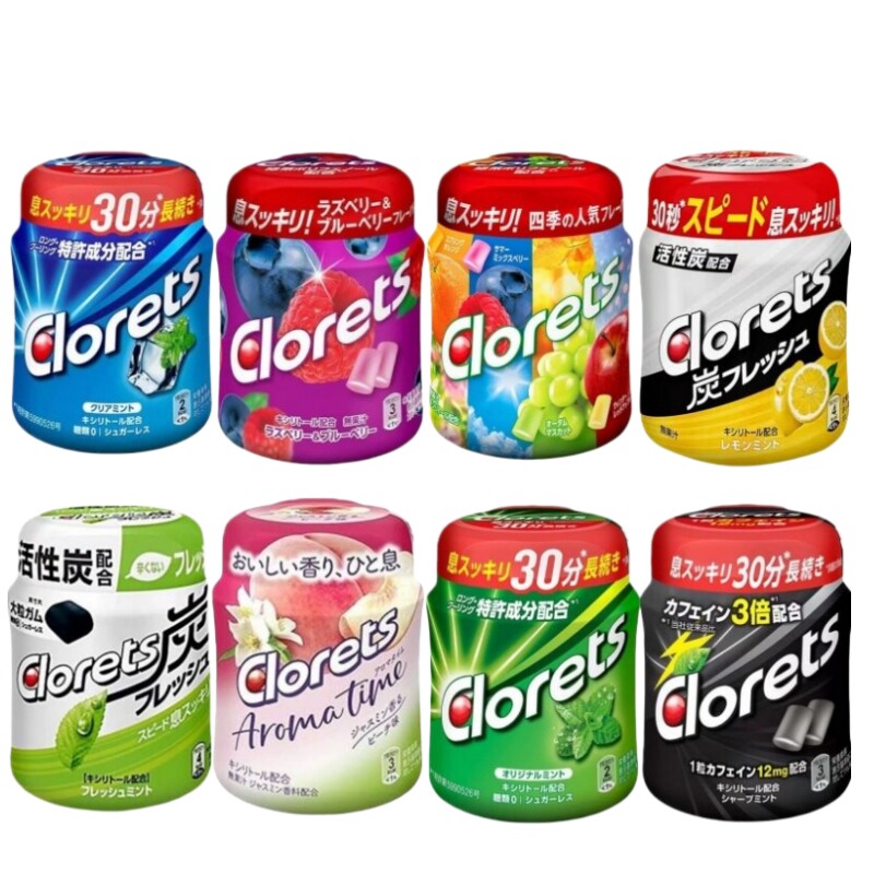 日本clorets强劲无糖口香糖