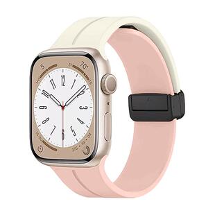 适用iwatchs9手表带新款s10硅胶女士s8s7苹果智能11手表链654创意磁吸扣applewatchs9运动腕带se女款秋冬小众