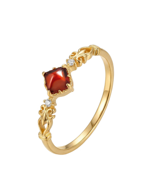 《红豆蔻》原创纯银糖塔戒指