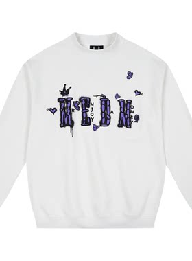 MEDM涂鸦印花logo休闲圆领卫衣