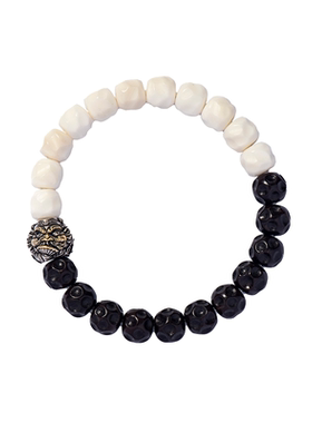 龙虎山文创太极黑檀白菩提手串