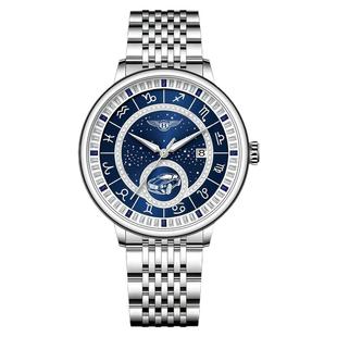 2025新款宾利卓越机械自动男士手表夜光商务防水日历功能精钢手表