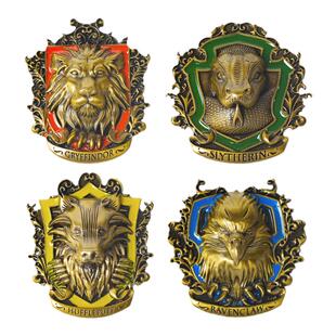 哈利波特正版周边霍格沃茨魔法四学院创意3D磁贴立体徽章冰箱贴