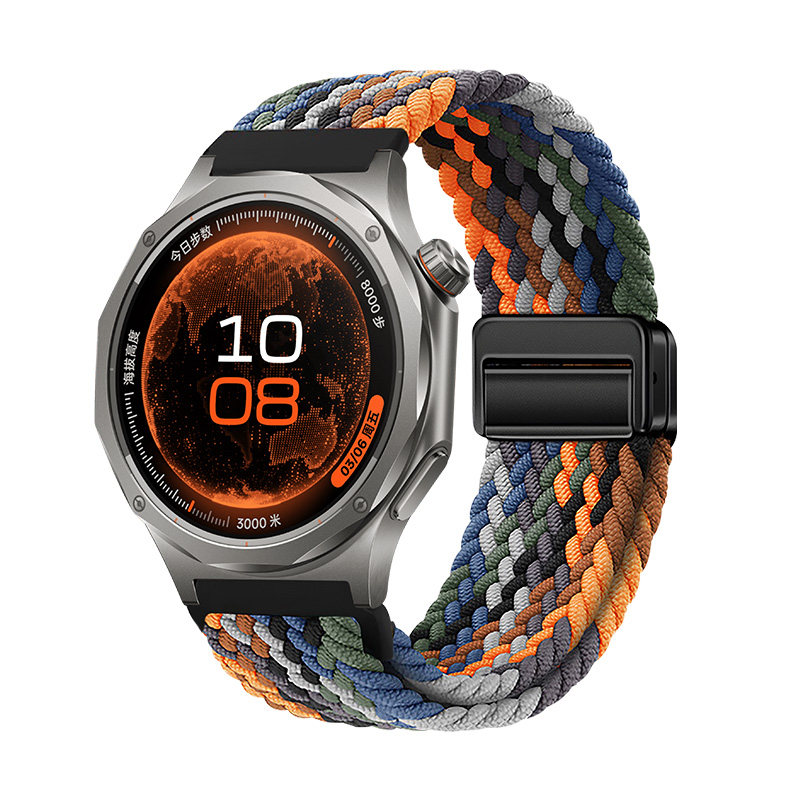 适用OPPOWatchX3表带X2编织mini磁吸4pro尼龙watchS运动sport智能oneplus一加手表2R透气43mm男女生X替换配件