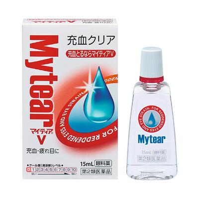 千寿制药mytear缓解红眼眼疲劳充血减轻干涩滴眼液15ml/瓶日本