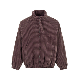 OVDY简约小立领精致感通勤外套夹克美拉德色系棉服松弛自带复古感