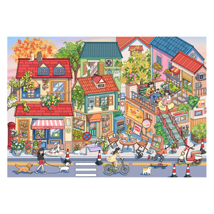 思念系列微缩场景合集本利胜造景贴纸5.0大尺寸高难度大号超大版海景小镇手工diy益智玩具女孩10岁以上