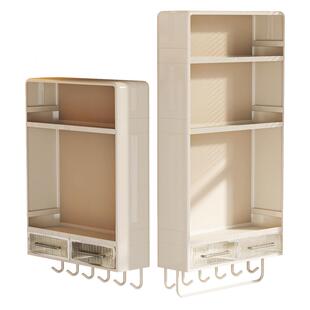 厨房壁挂多功能调料品盒置物架墙上免打孔挂壁式调味料瓶罐收纳柜