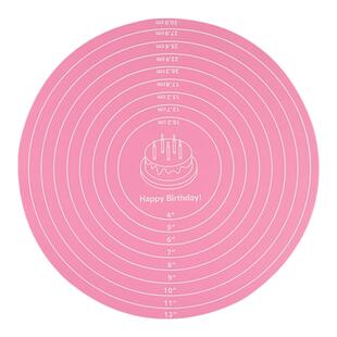 圆形蛋糕裱花转台转盘防滑垫儿童餐垫烘焙揉面垫硅胶垫厨房隔热垫