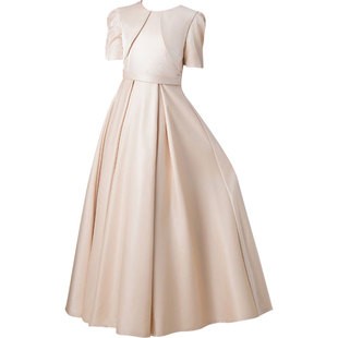 女中大童钢琴主持人音乐会演奏小提琴演出毕业典礼长裙儿童晚礼服