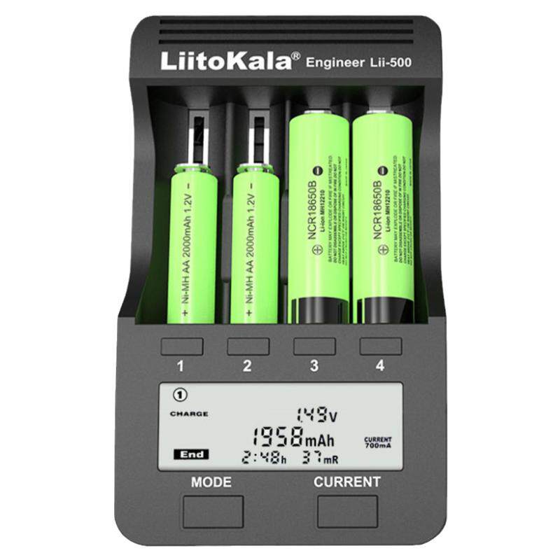 Lii-500充电器18650锂电池容量检测26650快充75号爱乐普摇控鼠标