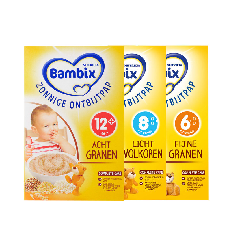 荷兰bambix牛栏米糊营养宝宝辅食