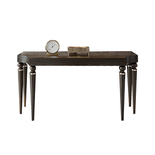 法式中古风入户玄关桌沙发背几复古实木高脚玄关台靠墙正对门边桌