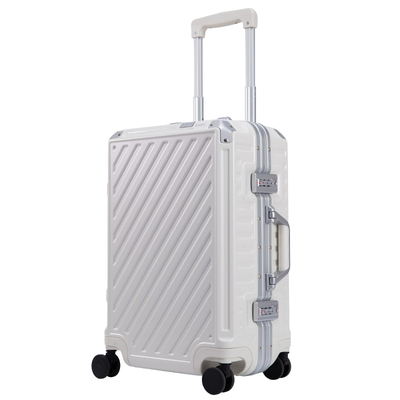 CROWN/皇冠中开式铝框拉杆箱