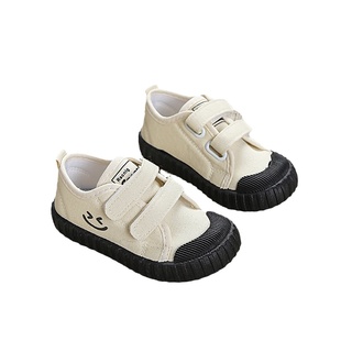 儿童帆布鞋春秋男童布鞋软底童鞋女童幼儿园室内魔术贴防滑透气鞋