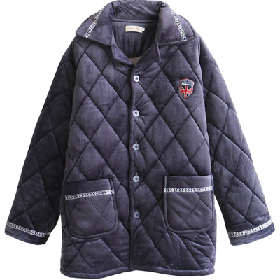 大码200斤冬季保暖上衣加绒睡衣