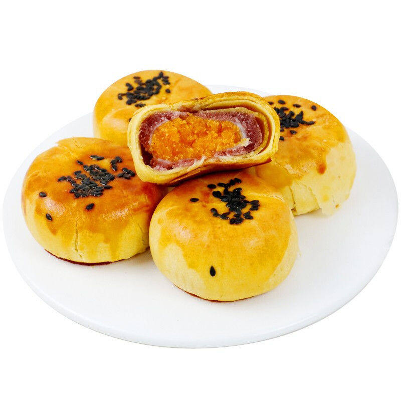 蛋黄酥雪媚娘面包健康零食小吃