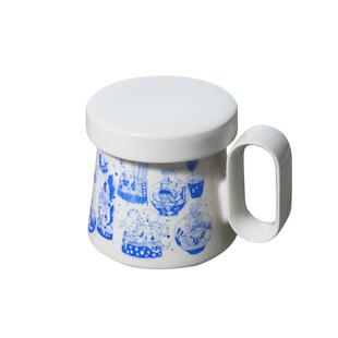 飞形物 陶瓷马克杯家用高颜值杯子办公室带盖水杯闺蜜女生日礼物