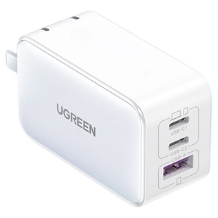 绿联65W氮化镓充电器头PD快充通用Gan适用苹果华为小米笔记本手机macbookproair电脑iPad双typec多口三口插头