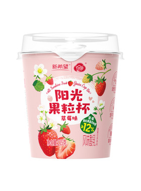 新希望低温酸奶草莓果粒杯135g