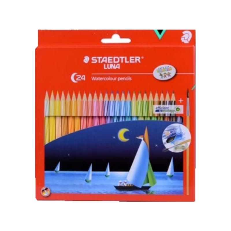 德国施德楼137C 48色学生绘画 涂鸦填色 水溶性彩色铅笔 水溶彩铅