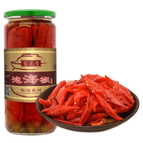 四川泡海椒二荆条鱼泡椒红辣椒泡姜眉山泡菜酸辣鱼香肉丝泡椒泡菜