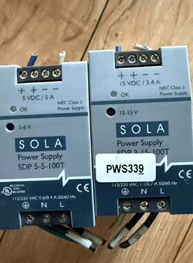 SOLA美国模块开关电源SDP 5-5-100T和3-15-
