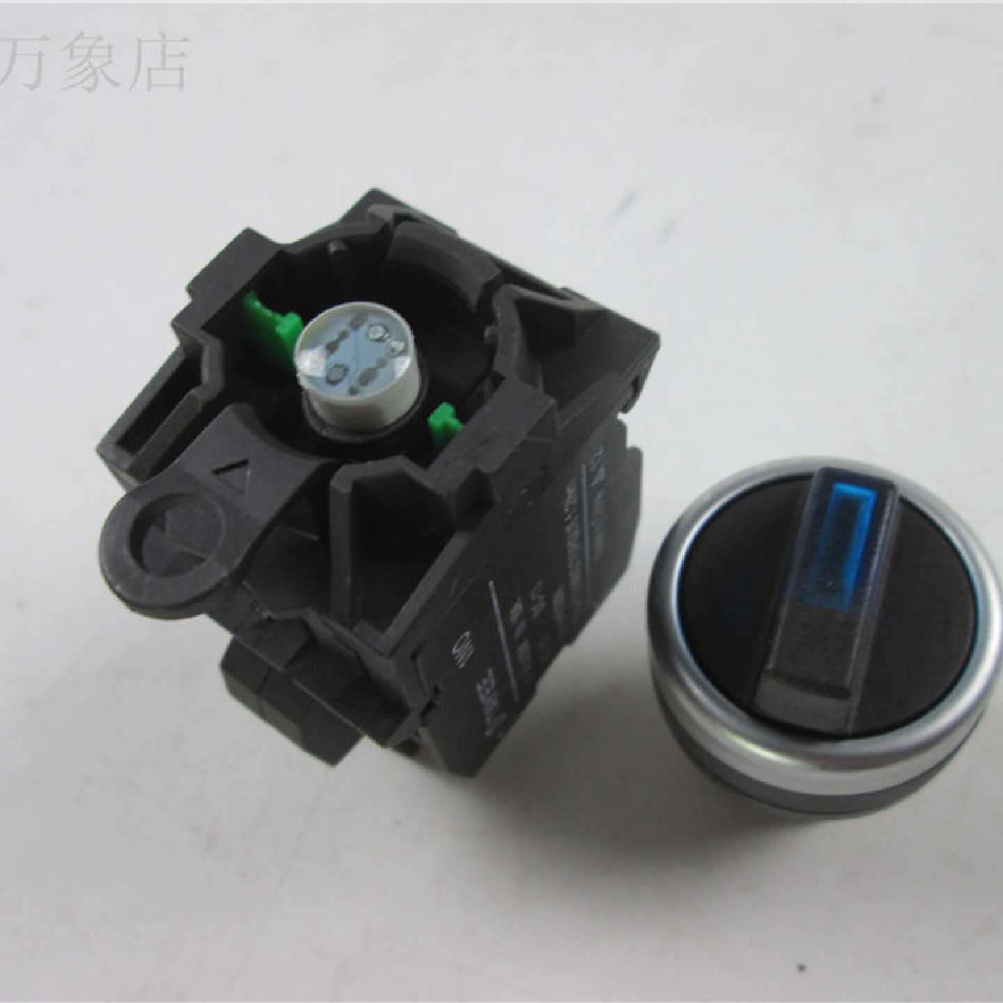 TAYEE三档带灯旋钮选择开关LA42XD3A20AC220V自复位