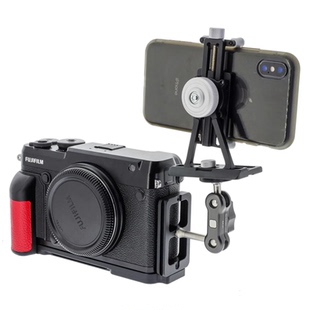 平工坊适用富士GFX 50R中画幅相机手柄专业L型云台快装板竖拍底座