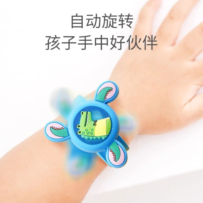旋转陀螺非驱蚊手环啪啪圈拍拍发光婴儿童宝宝手表户外防叮咬蚊虫