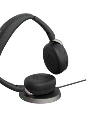 Jabra捷波朗Evolve2 65 电脑办公会议通话话务员客服电销专用耳麦在线教育头戴蓝牙降噪耳机