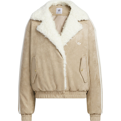 阿迪达斯女士翻领棉服外套