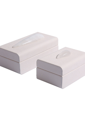 样板间软装白色陶瓷玉石首饰盒