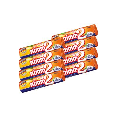 德国nimm2香橙柠檬夹心硬糖50g*8