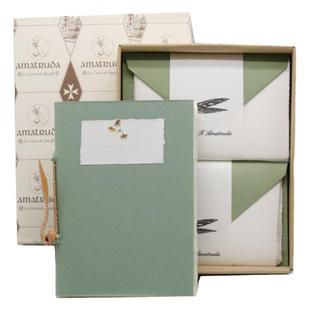 意大利Amatruda阿马尔菲手工毛边纸卡片本子节庆仪式写信手账套装