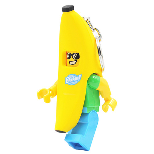 LEGO/乐高经典系列香蕉热狗人仔积木LED灯手电筒钥匙扣男女孩玩具