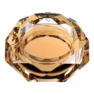 玻璃烟灰缸创意家用客厅轻奢高级感ktv酒吧商用酒店烟缸定制