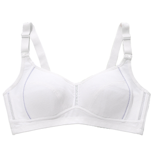 安菲雅少女文胸高中生内衣女薄款初中学生青春发育期大胸显小内衣