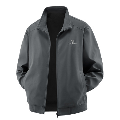 啄木鸟男士立领防风休闲夹克外套