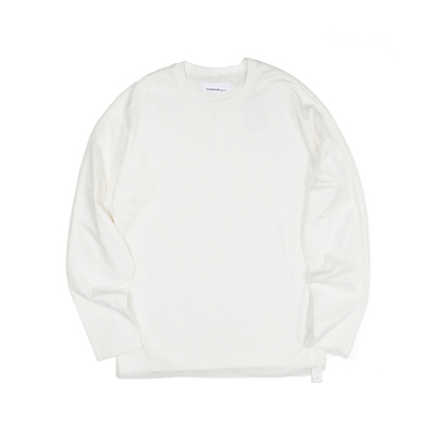 OAMC军事风网格层叠全棉长袖T恤