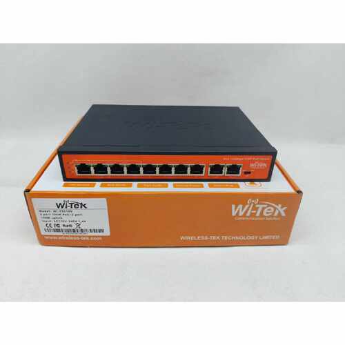 询价WI-TEK WI-PS10V 8口百兆POE交换机2口上