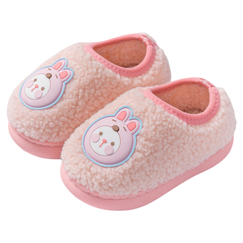 儿童棉拖鞋女童包跟1-3岁2秋冬季婴幼儿居家室内防滑小童宝宝棉鞋