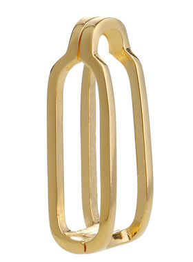 S925纯银新款镶嵌无孔珠子吊坠扣