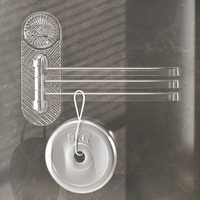 吸盘旋转抹布架免打孔杆挂架壁挂置物架吸盘式杆挂架沥水毛巾架多