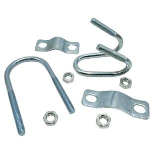 镀锌十字卡扣双U型管卡固定管子抱箍产床大棚猪场限位栏菜棚搭架