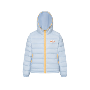 DARKAGE原创美式格纹拼接排骨鸭绒羽绒服男女款冬季加厚连帽外套