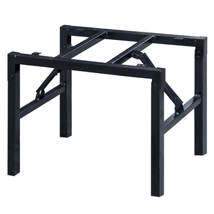 可折叠桌腿支架正方形 折叠桌架子 铁桌腿 桌子腿 方桌腿支架金属