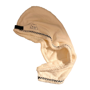 可爱小猫干发帽女家用成人吸水速干包头发毛巾洗头干发巾卡通浴帽